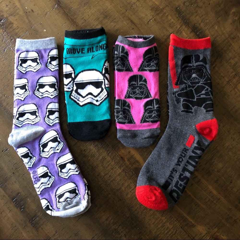3/$22 Disney Star Wars Womens Sock Bundle One Size